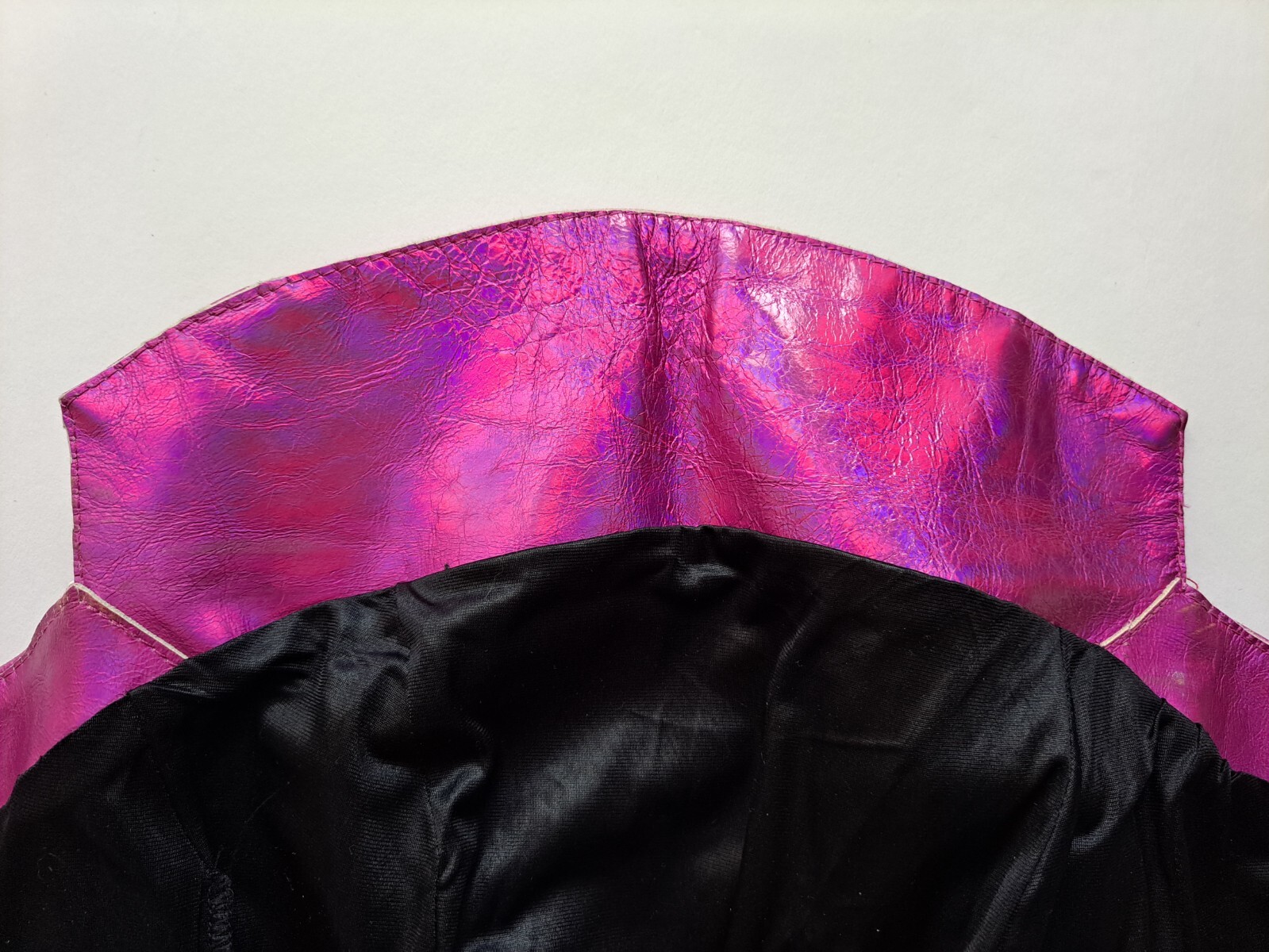 Plein Sud neon hot pink metallic genuine leather corset top Size 38 / XS