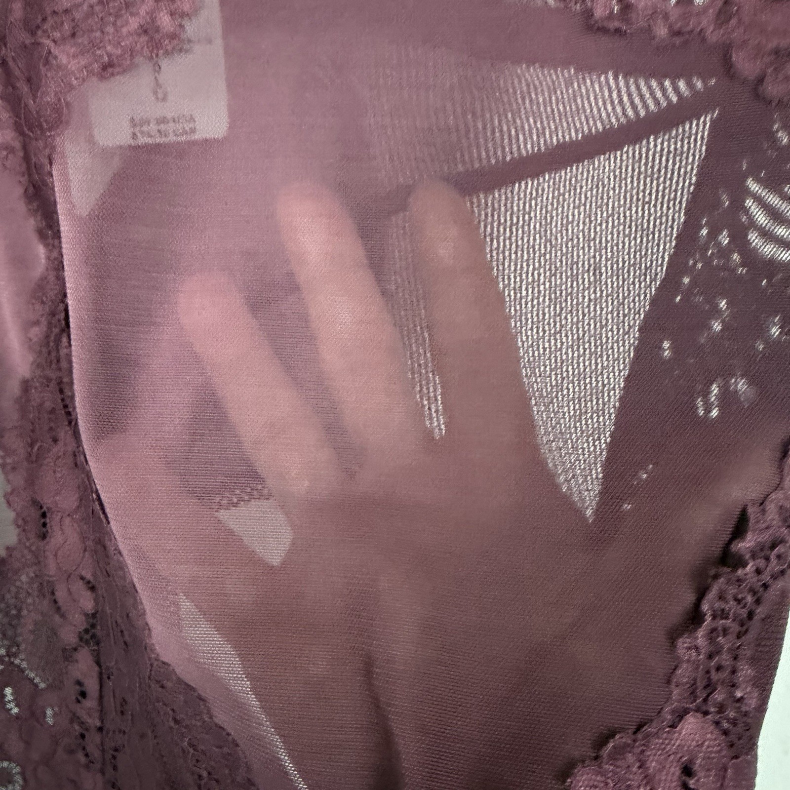 Torrid NWT Lingerie Bodysuit SZ L Wine Underwire Mesh Lace Sexy Wedding Night