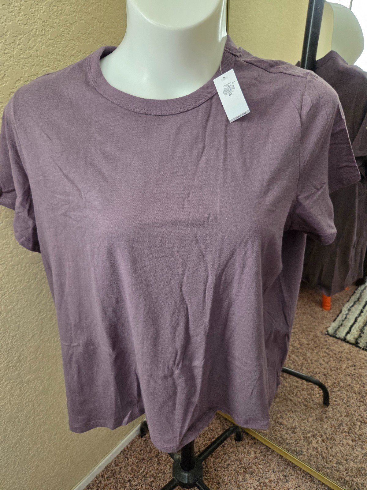 BRAND NEW: Women’s OLD NAVY Size XXL Purple Round Neck 100% Cotton Tee