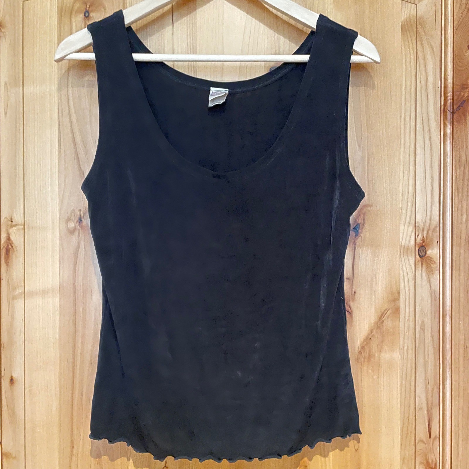 Y2K Indie Grunge Goth Alt Minimalist Whimsigoth Relaxed Sheer Tank 90s Soft