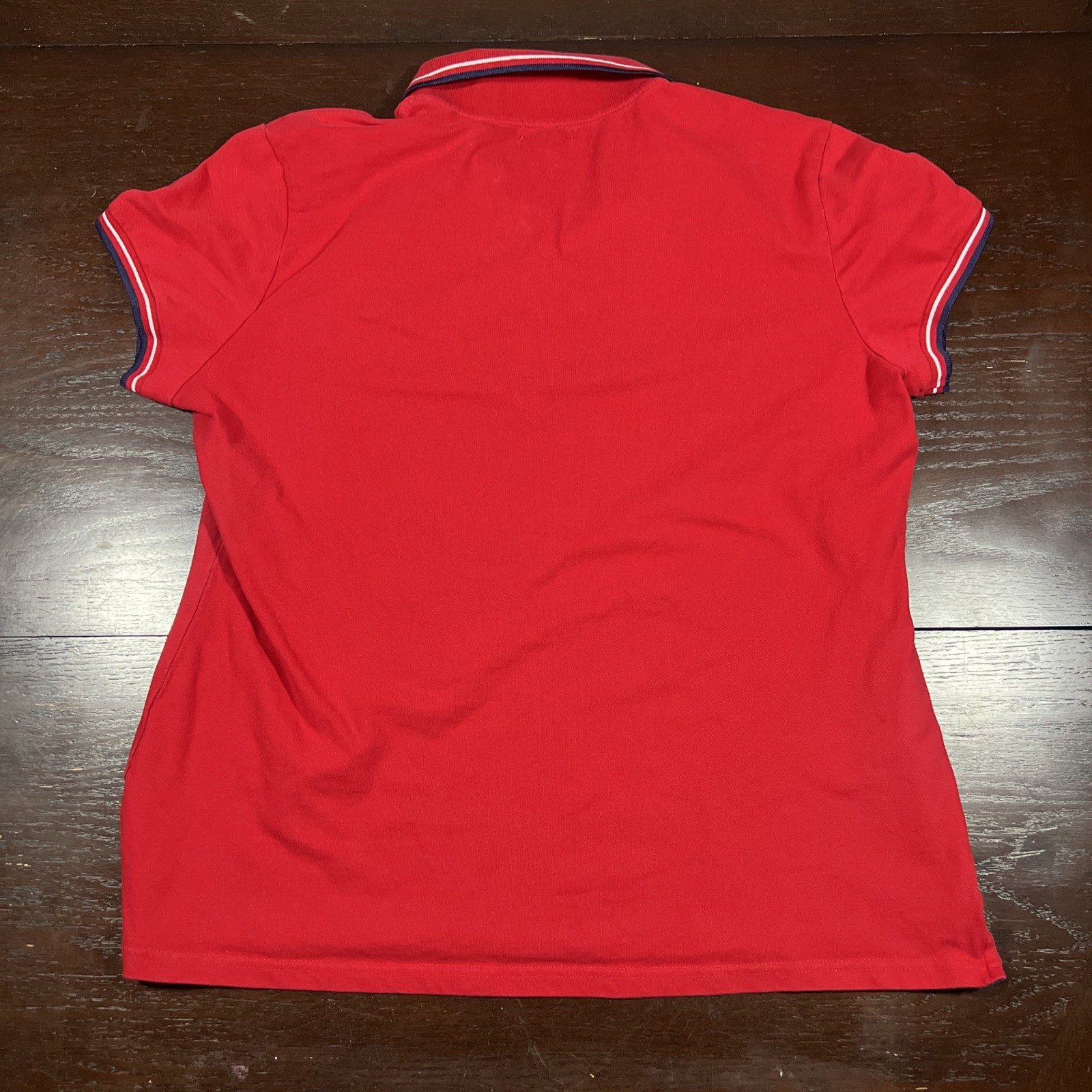 U.S. Polo Assn. Polo Shirt Women’s XL Red Snap Button USPA Logo Embroidered Polo