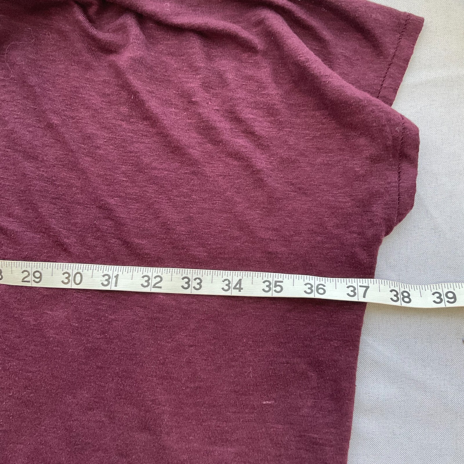 ACNE STUDIOS Top Womens Size Small Zorah T Shirt Purple Linen Oversized Sheer