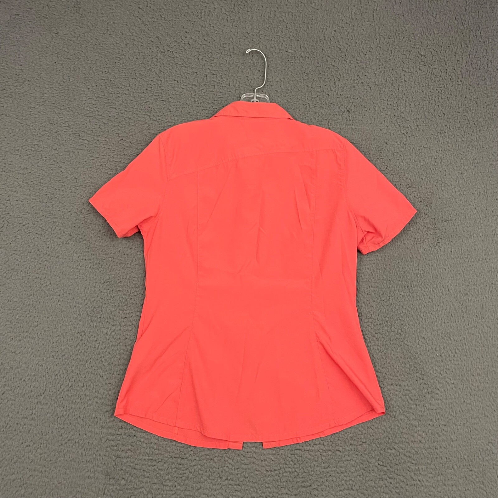 Mammut Shirt Womens Small Red Pink Button Up Hiking Nature Travel Outdoor Mom