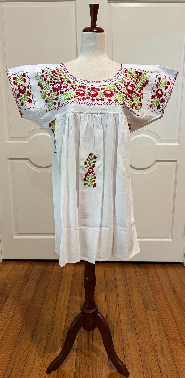Sandra Blouse From San Antonino Oaxaca mexico. Artisan Top, Boho, short sleeve.