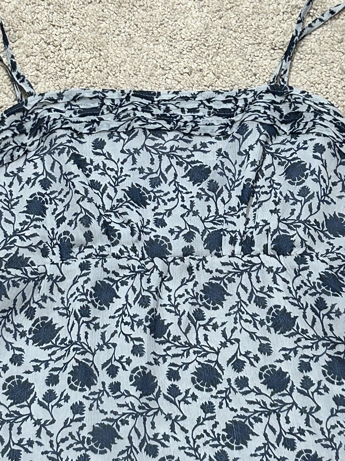 Loft Womens Shirt Size Small Multicolor Floral Print Lightweight Flowy Lined