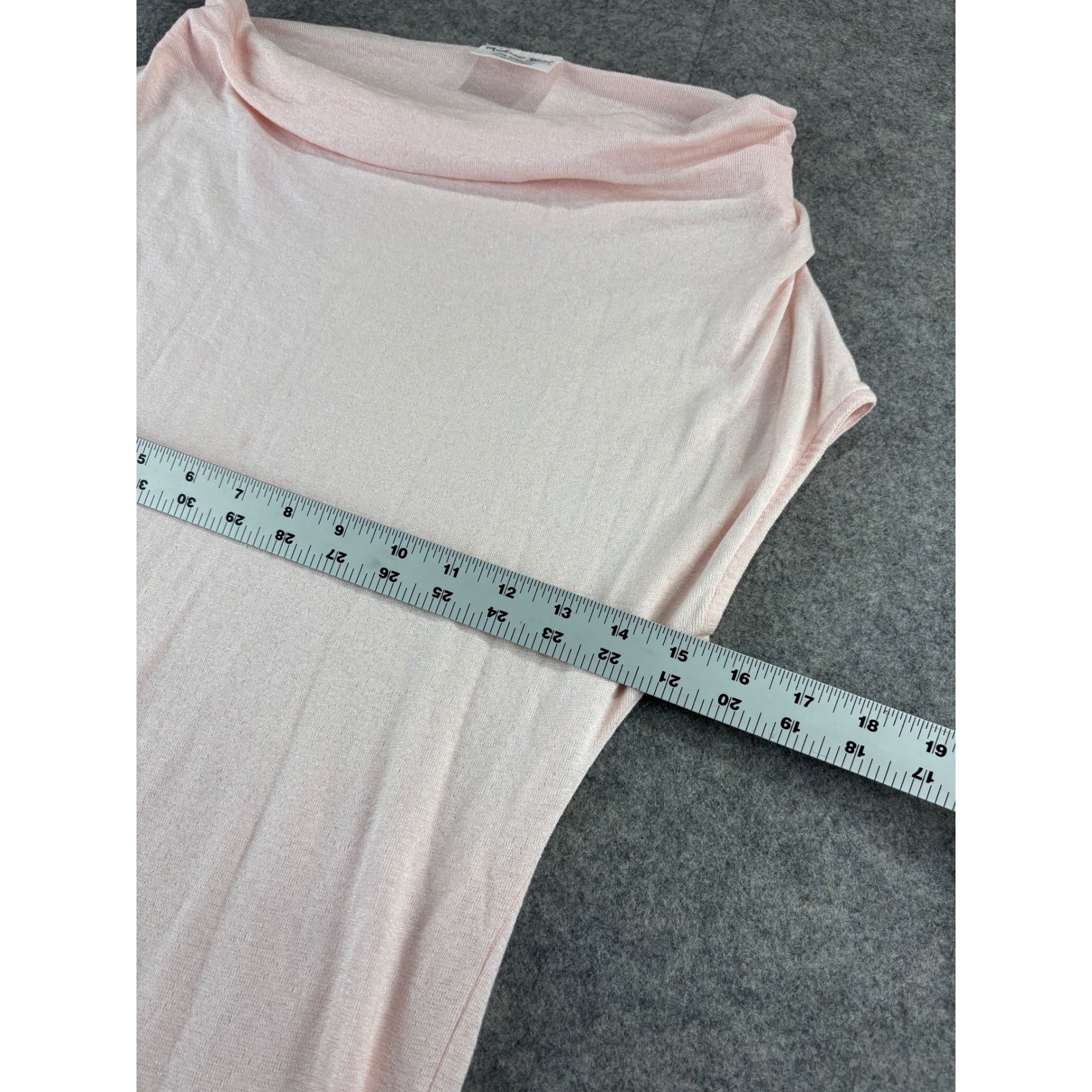 Michael Stars Lightweight Pink Cowl Neck Knit Coverup Dress One Size Boho Sexy