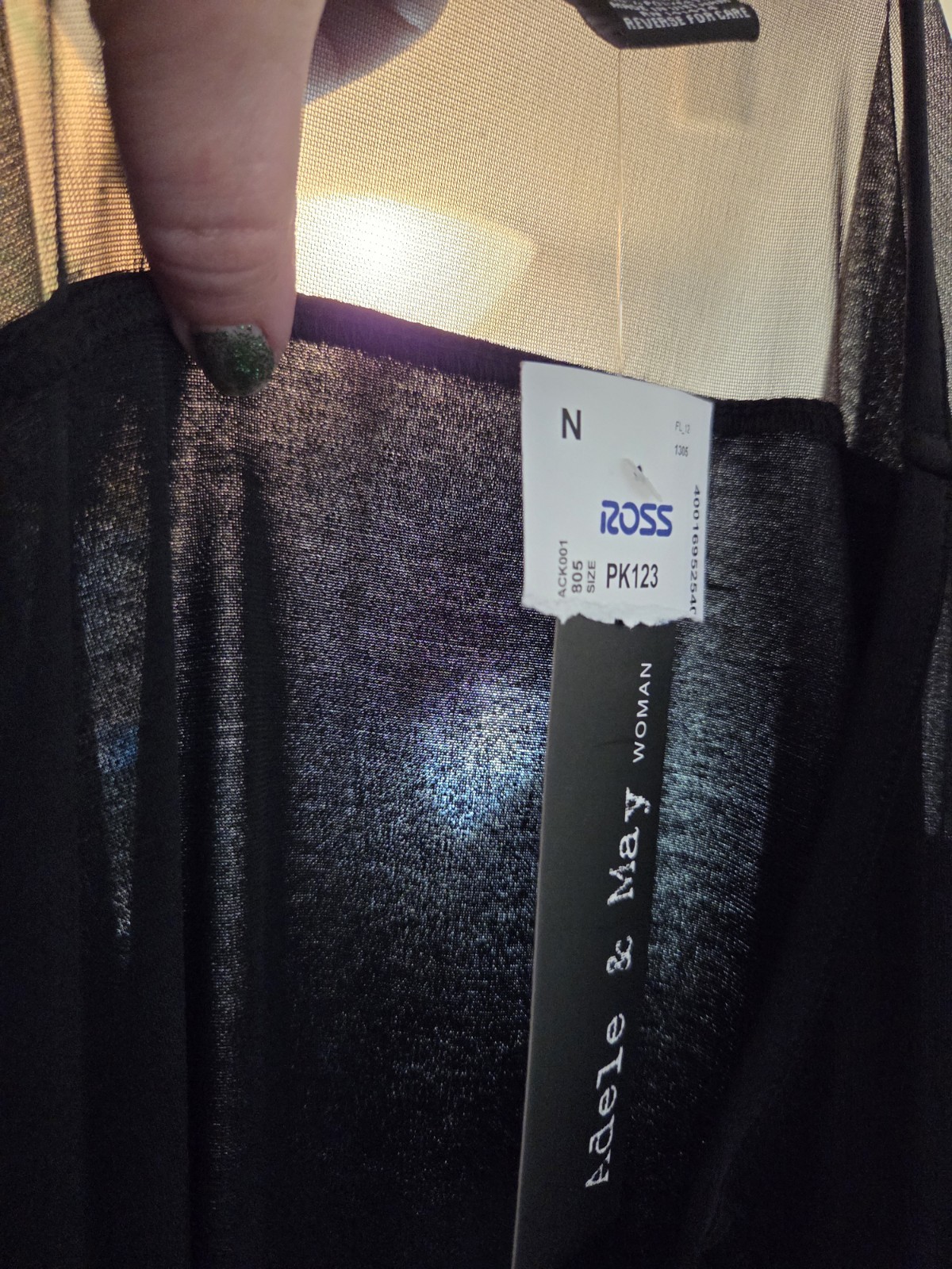 Adele & May Womens Plus Size 3x Black Blouse Partial New Tag Whimisgoth Goth