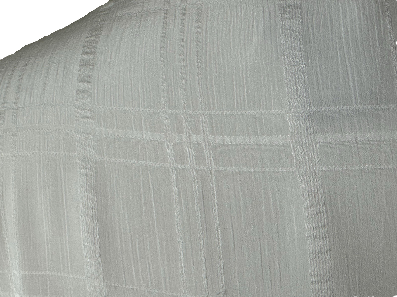 NEW DIRECTIONS M Lined Blouse Tone-on-Tone White Windowpane L/S Bateau Neckline