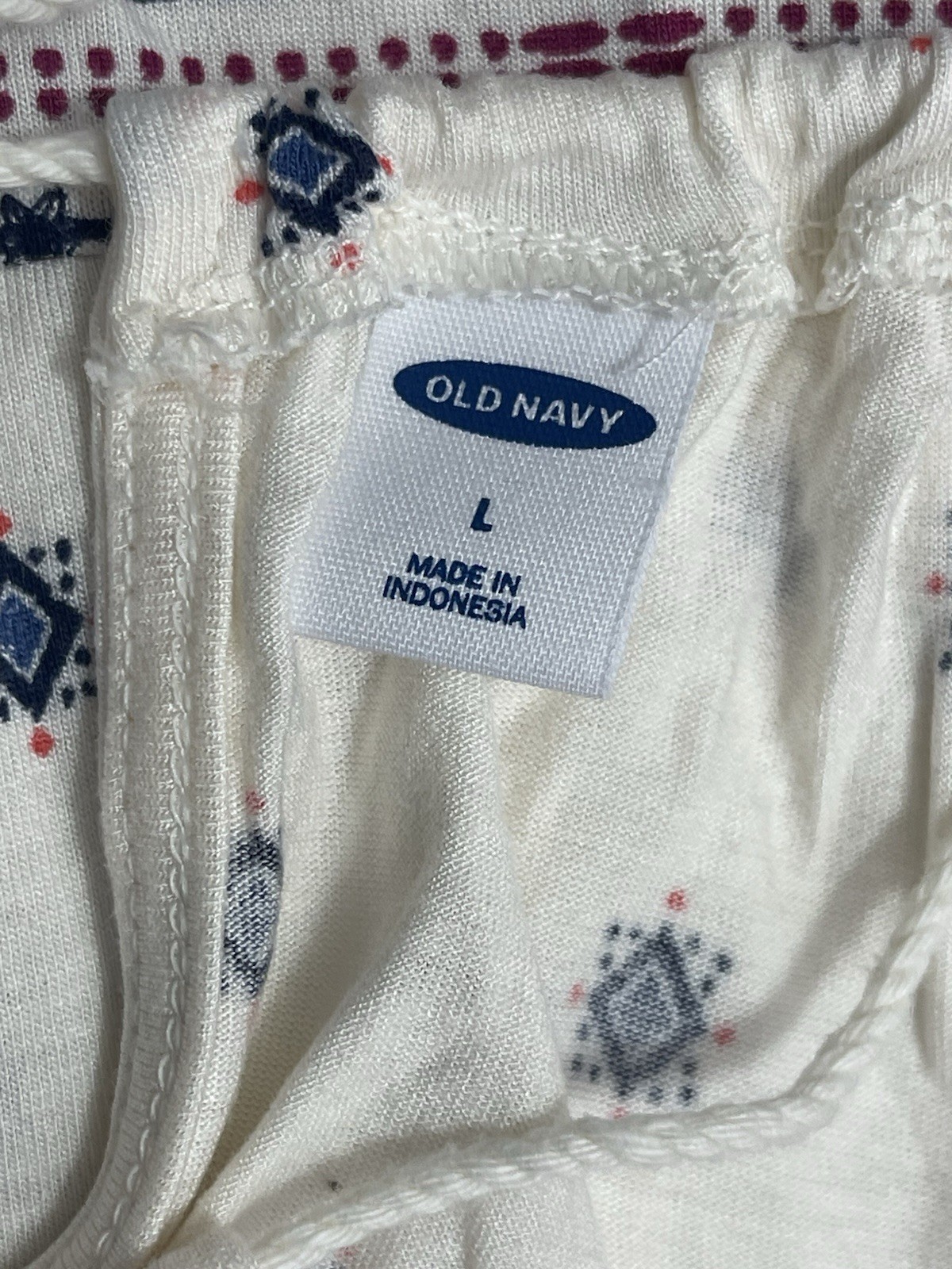 Old Navy Women’s Size Large Sleeveless Tie Back Round Neck Blouse
