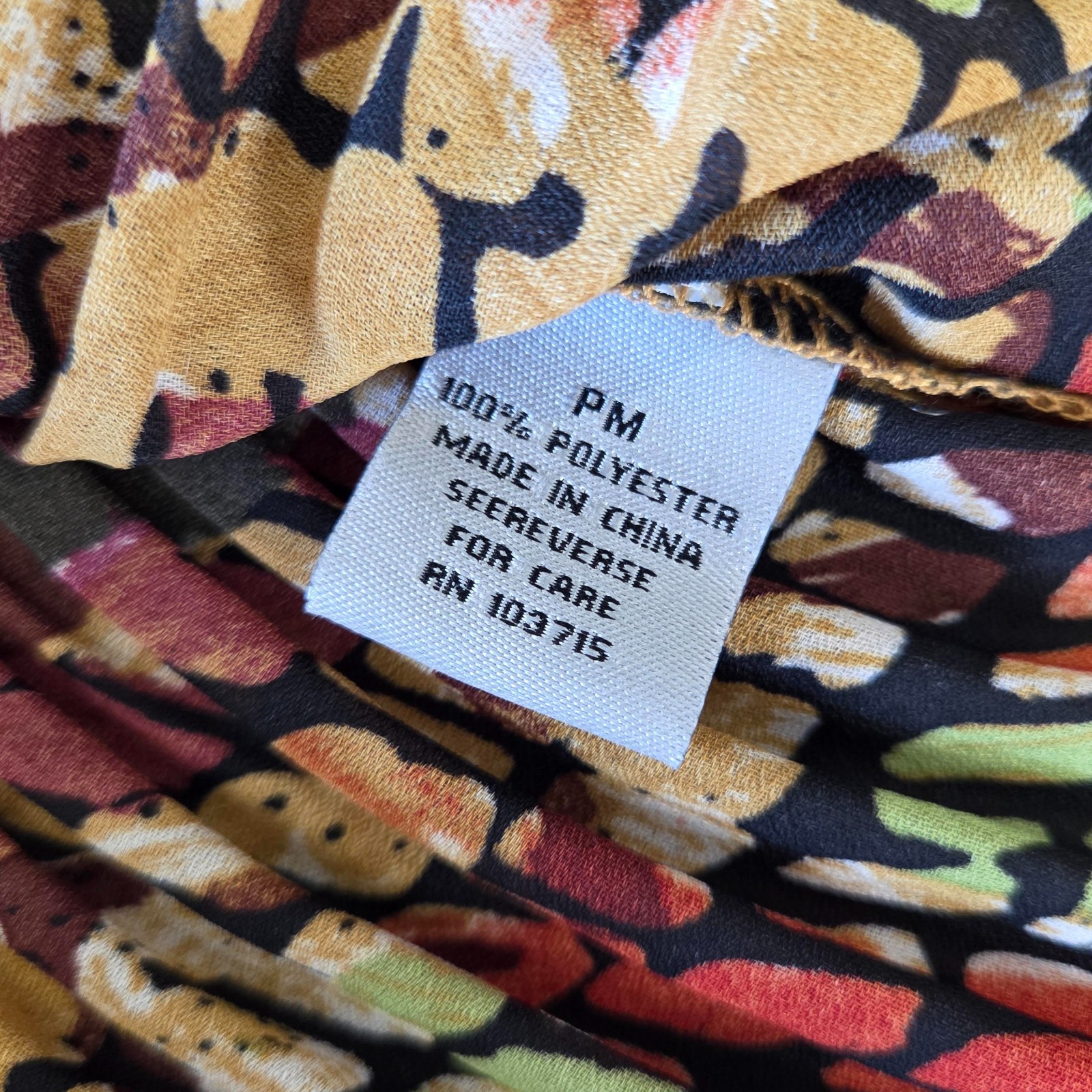 Signature by Larry Levine Blouse Women Pleated Floral Boho Button Front Boutique