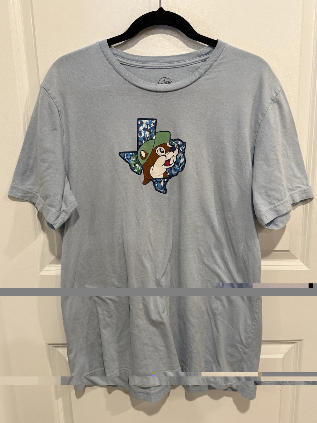 Buc-ee’s Texas T-Shirt “Picture Perfect” Crew Short Sleeve Blue Size XL