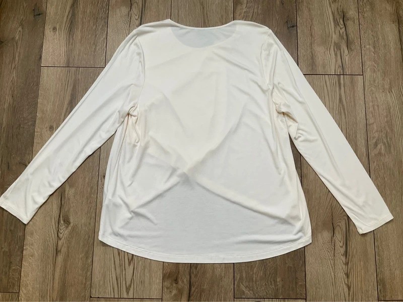 Sweaty Betty tori crossover long sleeve cream top women’s size XL eu 44 vgc #V10