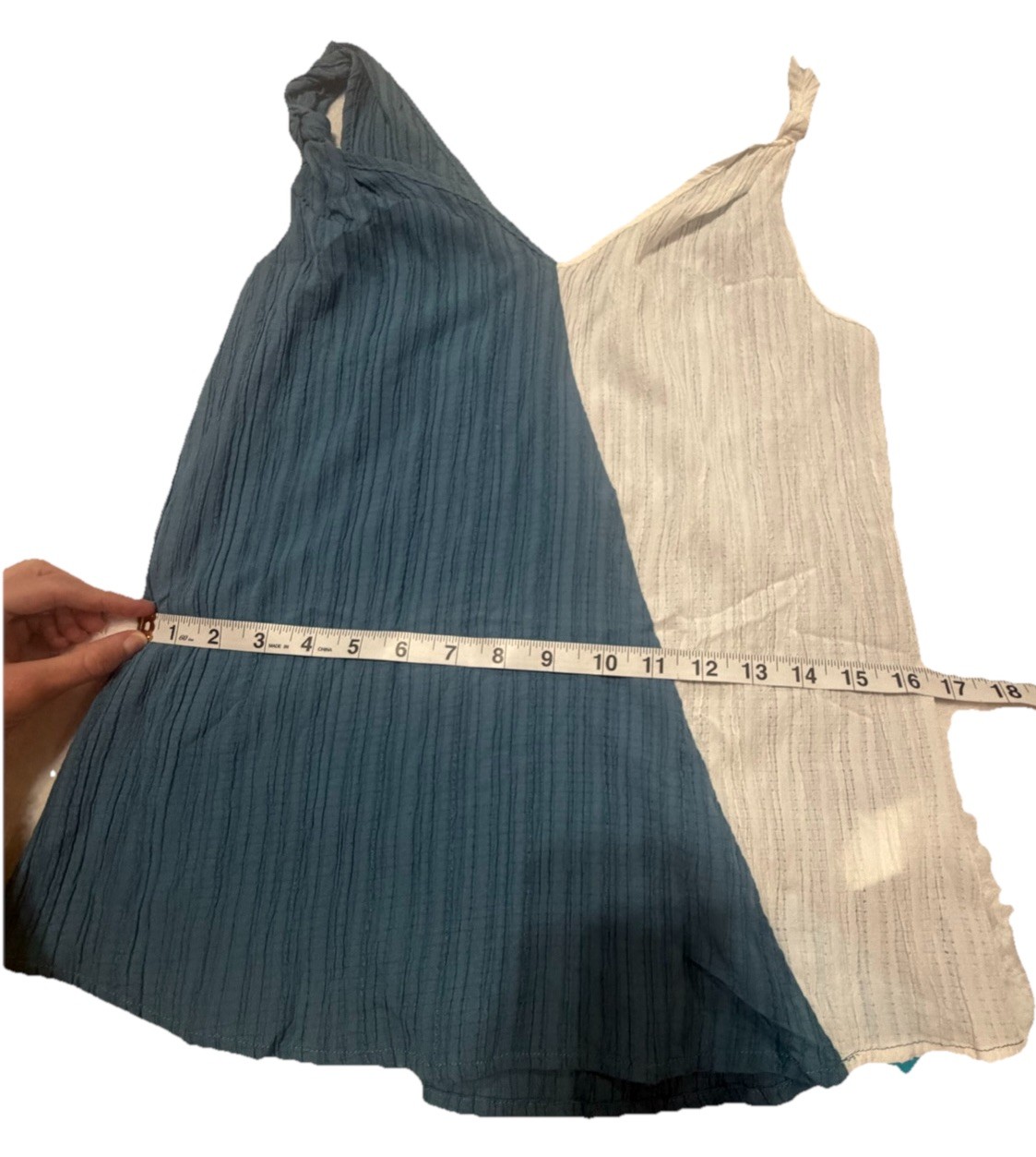 CUPSHE~Women’s~Asymmetrical Colorblock~Size SMALL~V-Neck~NWT