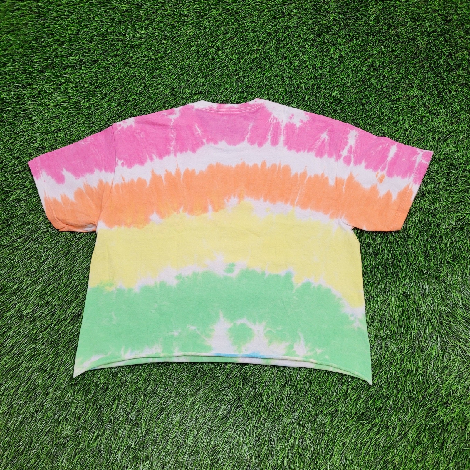 Woodstock Crop-Top Shirt Women Medium 19×18 Music-Festival