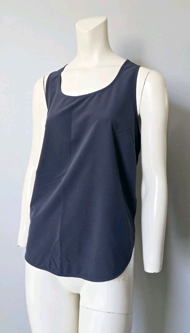 Spanx Out Of Office Shell Tank Top Women’s Size XL Stretch Gray #187