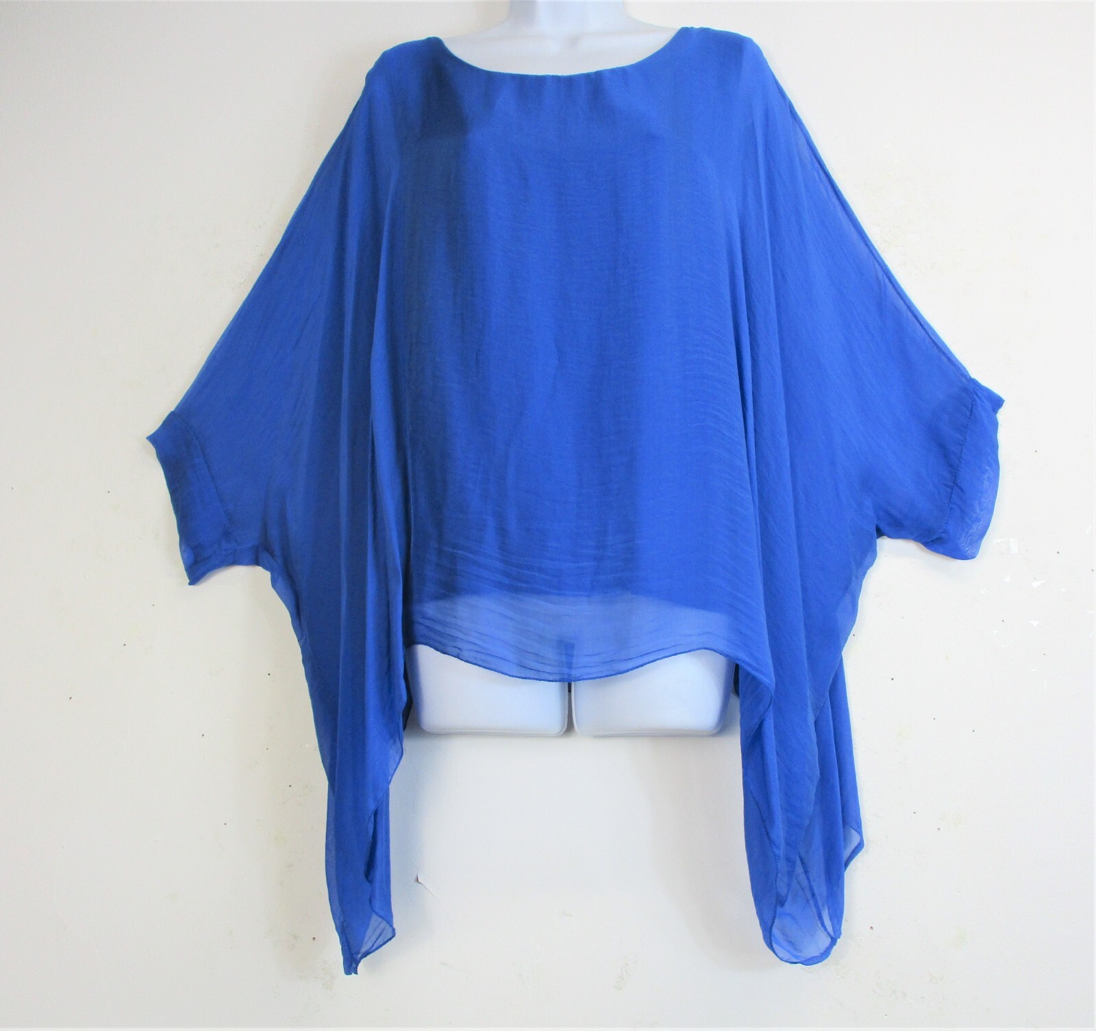 Obsession Lagenlook Kaftan Top 30% Silk 70% Viscose 3/4 Raglan