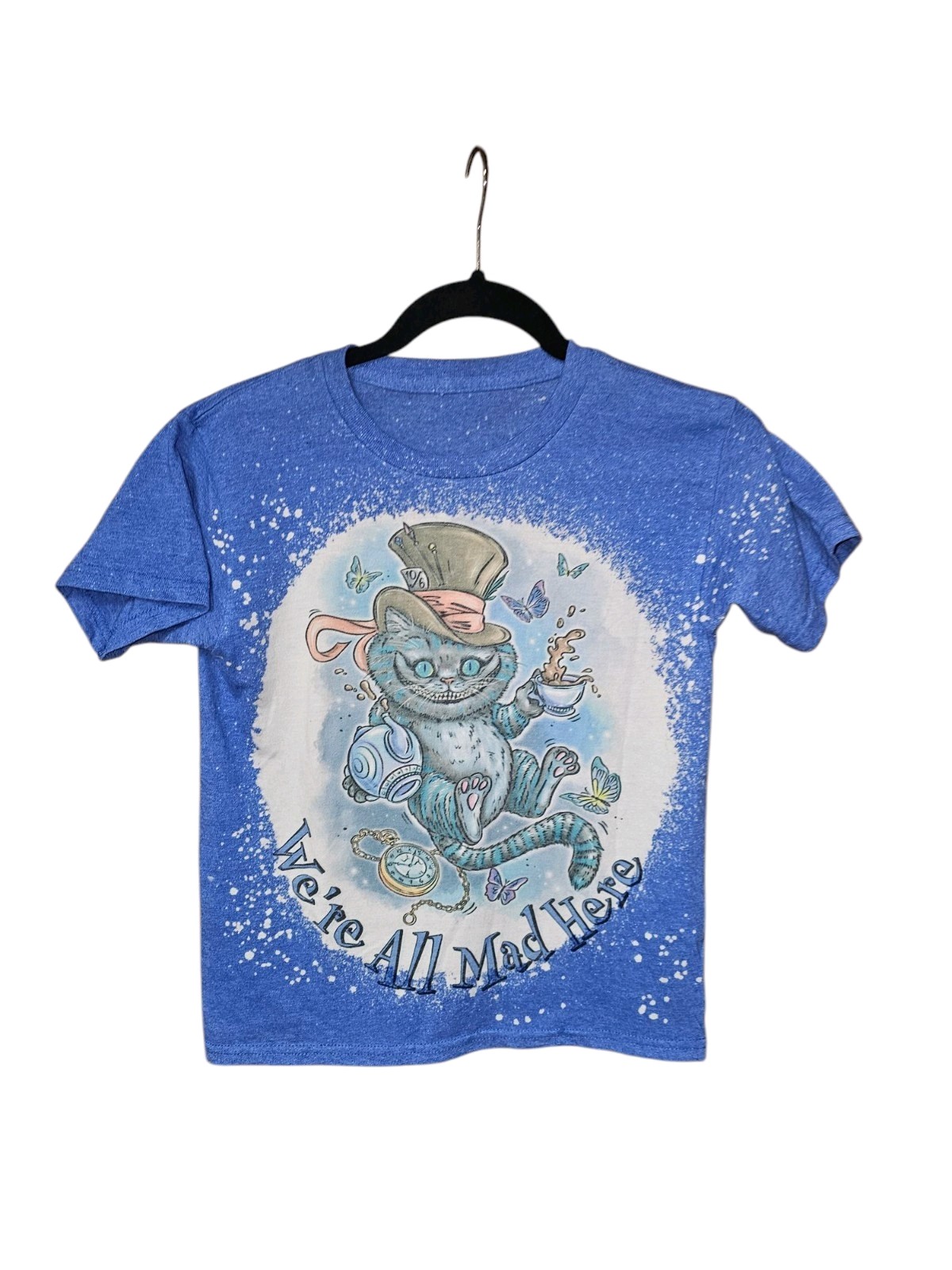 Mad Hatter Inspired Tee shirt, Birthday shirt, We are all Mad here, Cheshire Cat