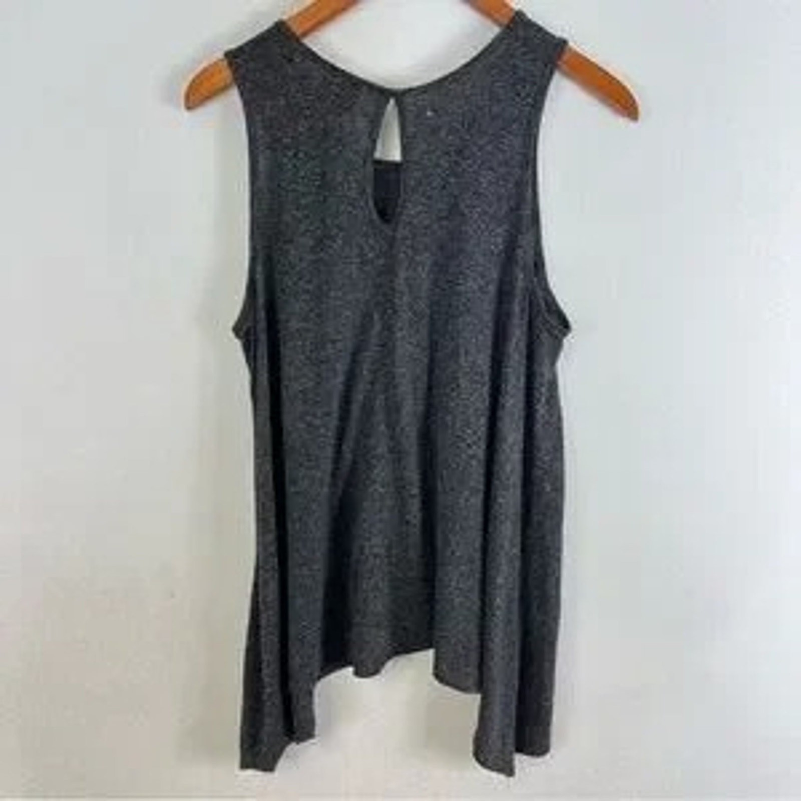 Daytrip Buckle Grey American USA Flag Embroidered Western Casual Tank Top XLarge