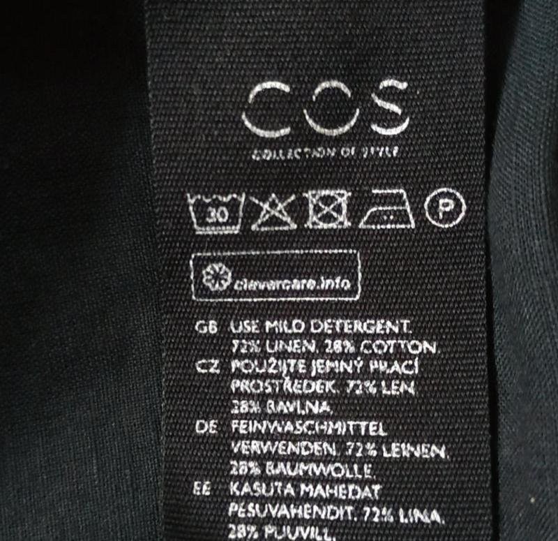 Women COS Shirt Black Cotton M #6RH3