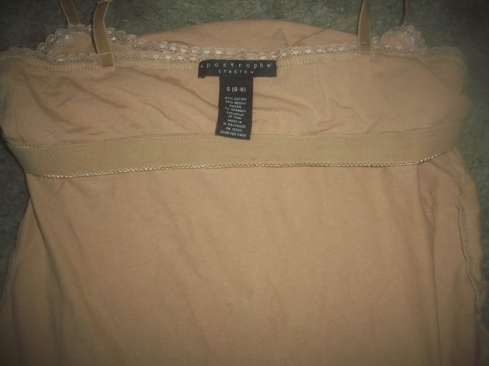 womens tank top.adjustable straps. shelf bra.cami.size small.6/8
