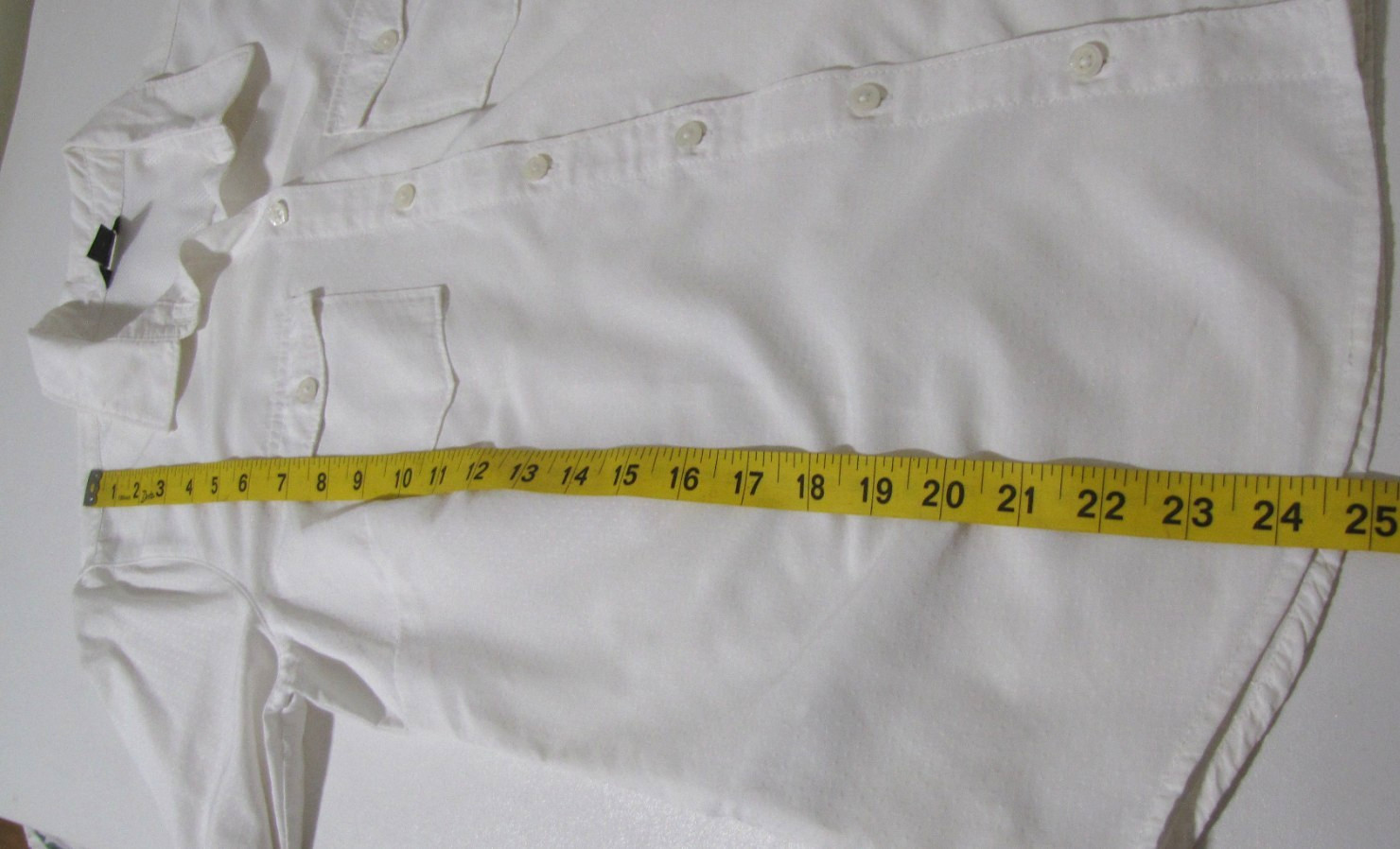 Eddie Bauer Shirt White Mountain Nylon/polyester blend Long Sleeve-roll tab Wm.M