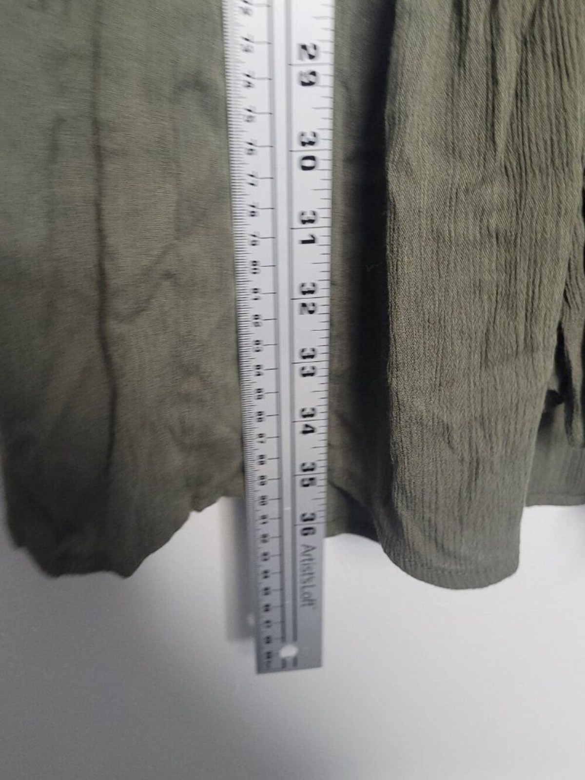 Tru Self green plus size boho long length tie front vest layering size 3x