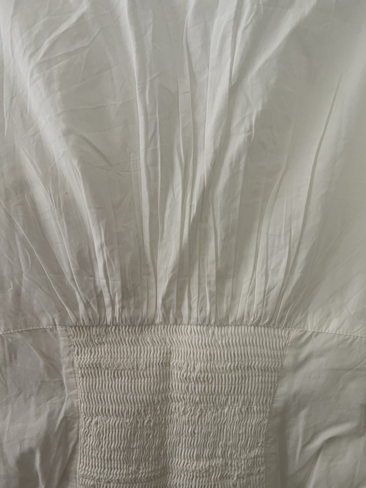 NWT $98 Free People Frankie Corset Cotton Top In Clean Ivory Size M