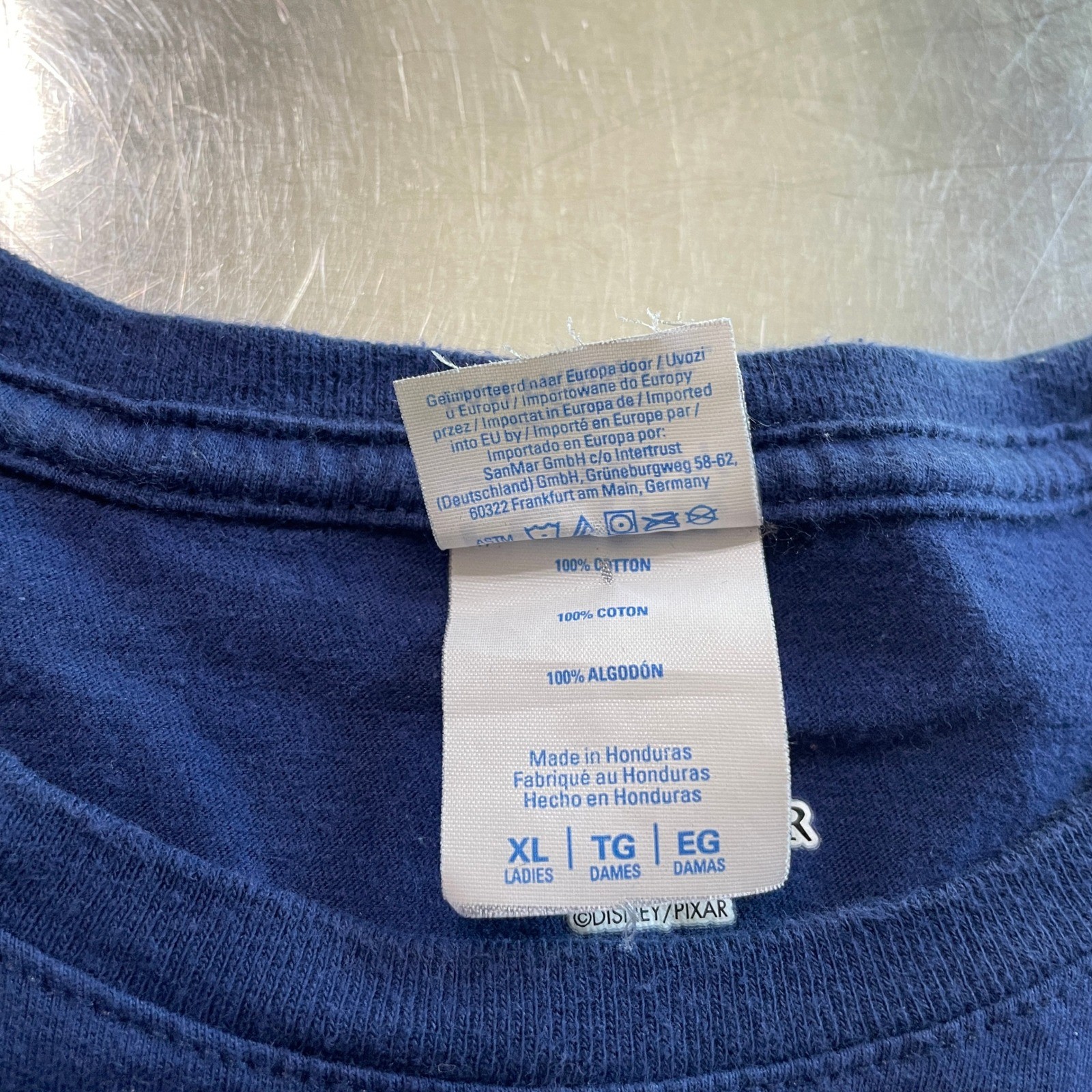 Disney Pixar Ratatouille Remy Paris France Anyone Can Cook Navy Blue T-Shirt XL