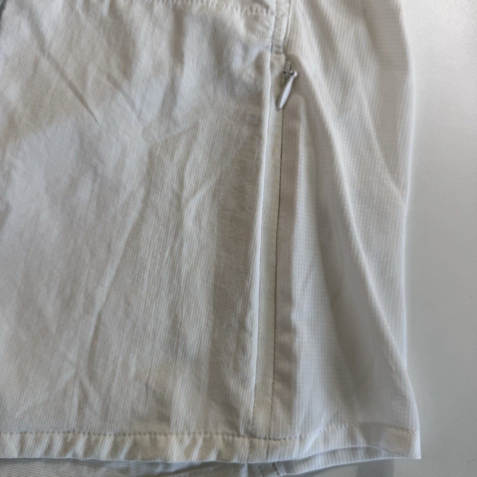 Kuhl Shirt Women’s Small White Long Sleeve Button Up Outdoor Hiking plaid Trim