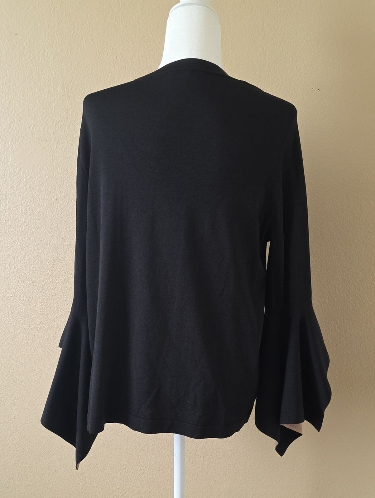 COS Womens Textured Draped Sleeve Top – Size Large