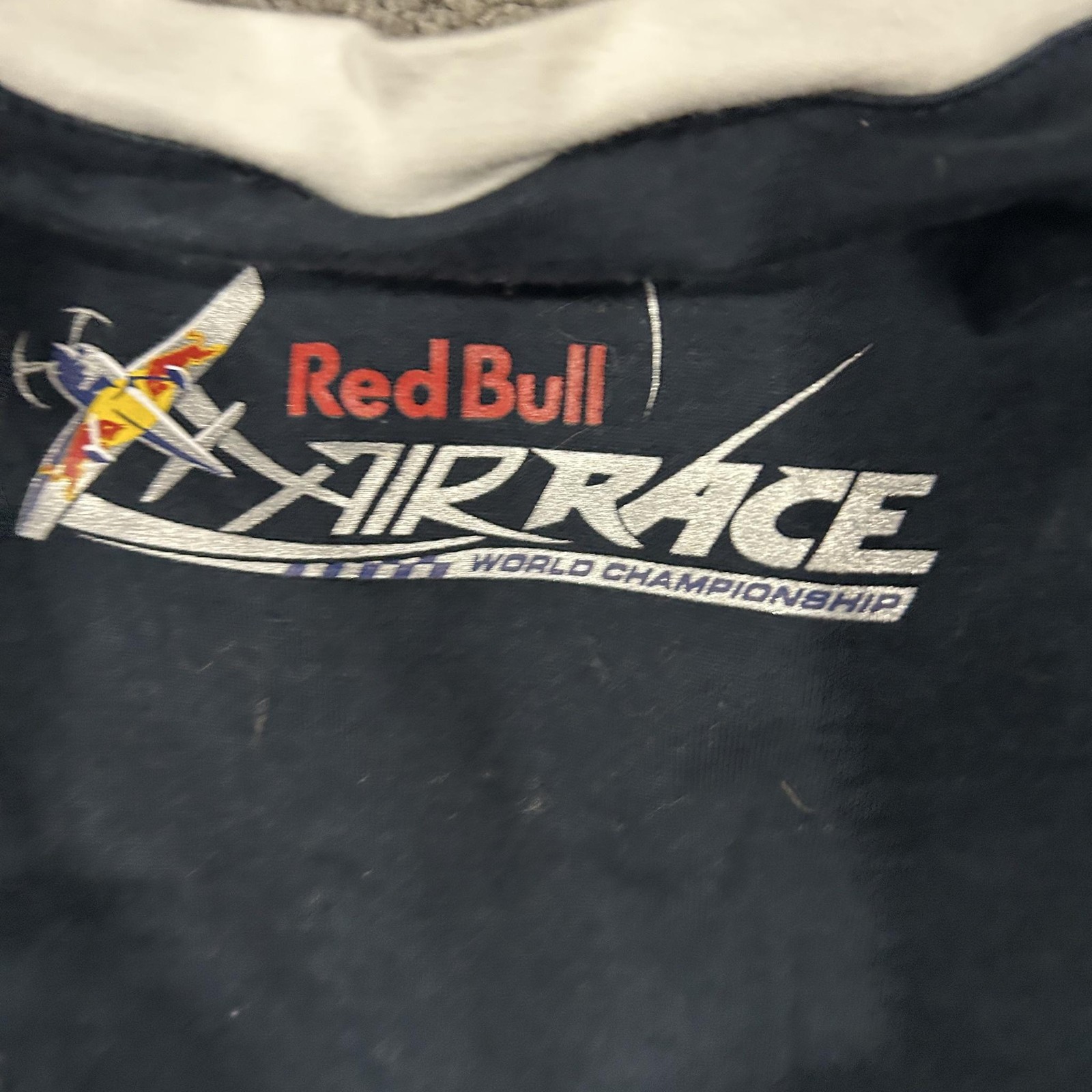 Red Bull Air Race World Championship T-Shirt Womens XL Navy Ringer V-Neck Casual