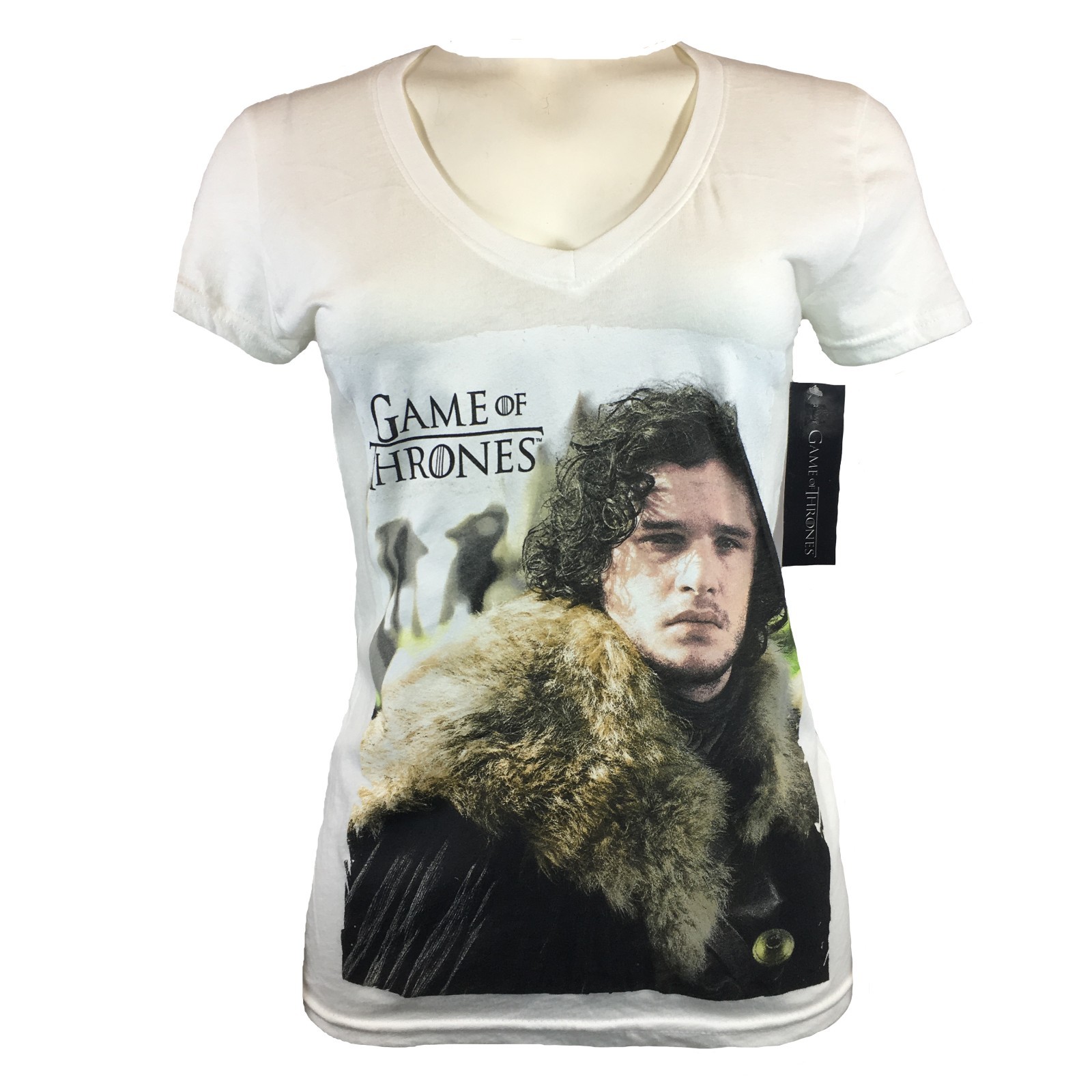 Women’s V-neck Top -GAME OF THRONES-Winter is HERE- Jon Snow GOT Kit Harington –