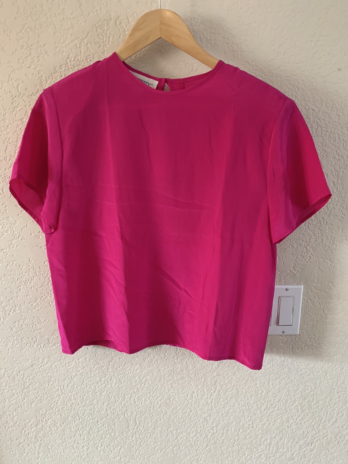 Diversity Pink Silk Shirt Size S