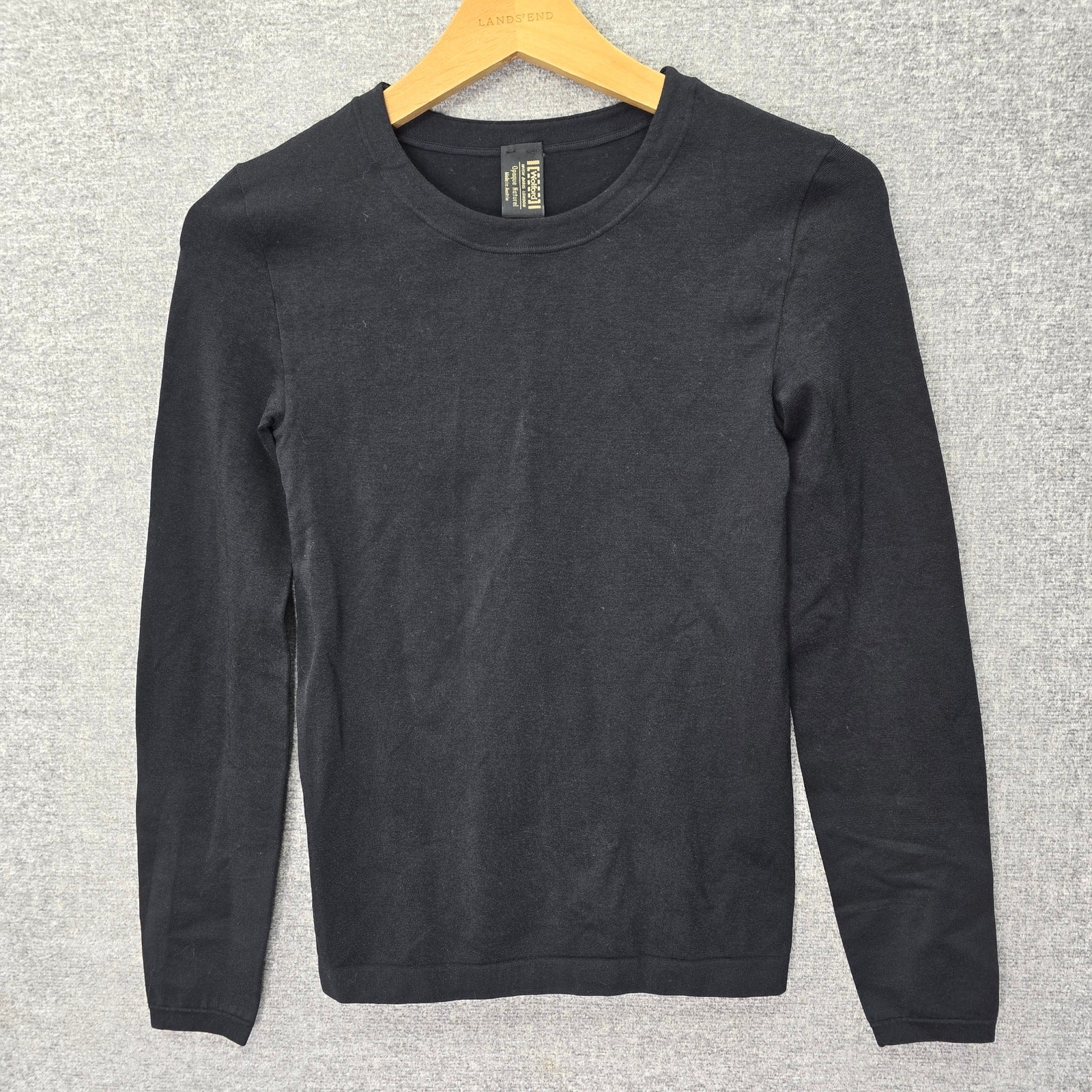WOLFORD OPAQUE NATUREL LONG SLEEVE TOP, SIZE S