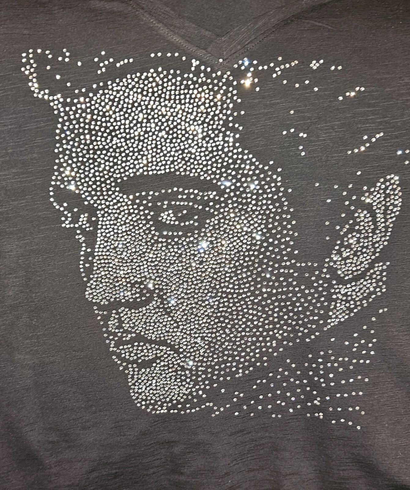 Elvis Presley tee shirt- Women’s Elvis Presley Bling Rhinestone Vneck shirts