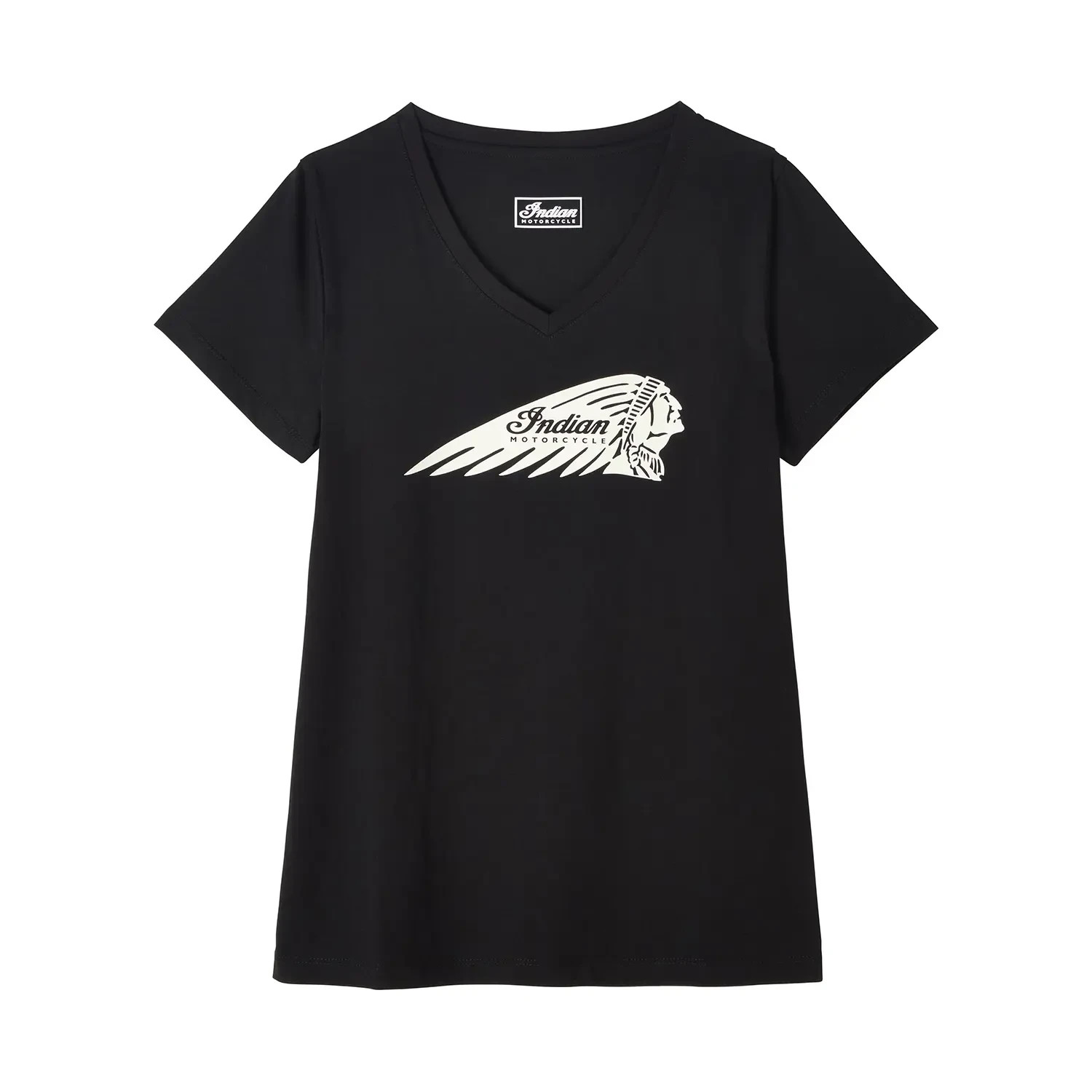 Indian Motorcycle Women’s Essential Headdress Logo Tee, Black | 2866362