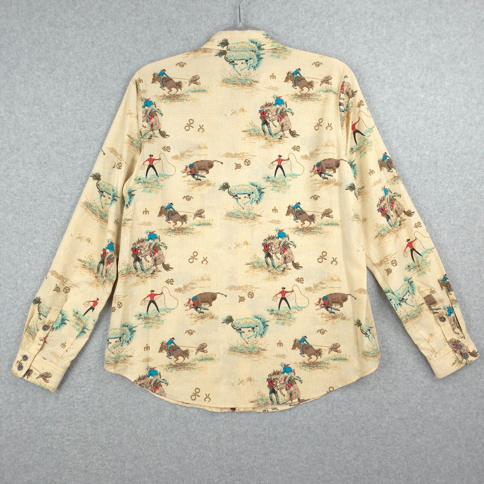 Ariat Shirt Womens Small Homestyle Western Cowgirl Rodeo Print Lightweight LS