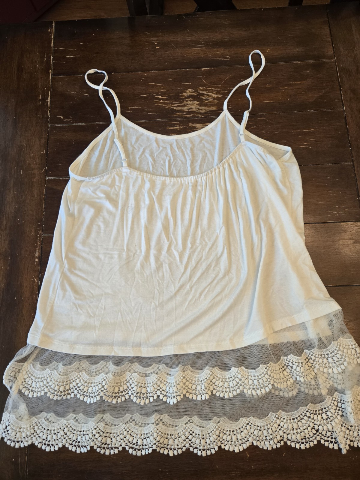 Grace & Lace Spaghetti Strap Adjustable Lace Top Extender Size XXL 2X