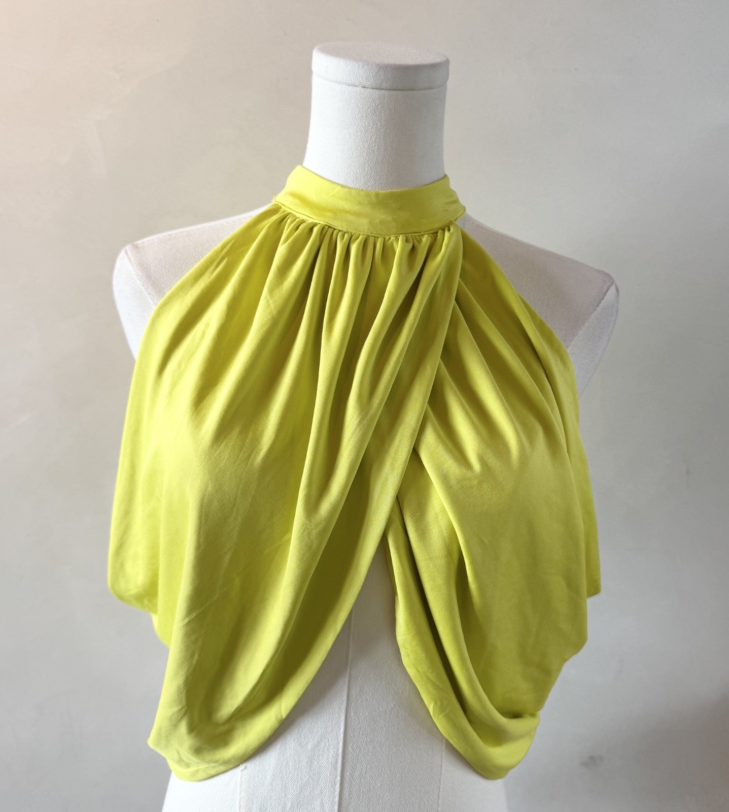 Revolve Superdown Lime Green Baddie Sexy Club Vegas Vacation Resort Top Sz M