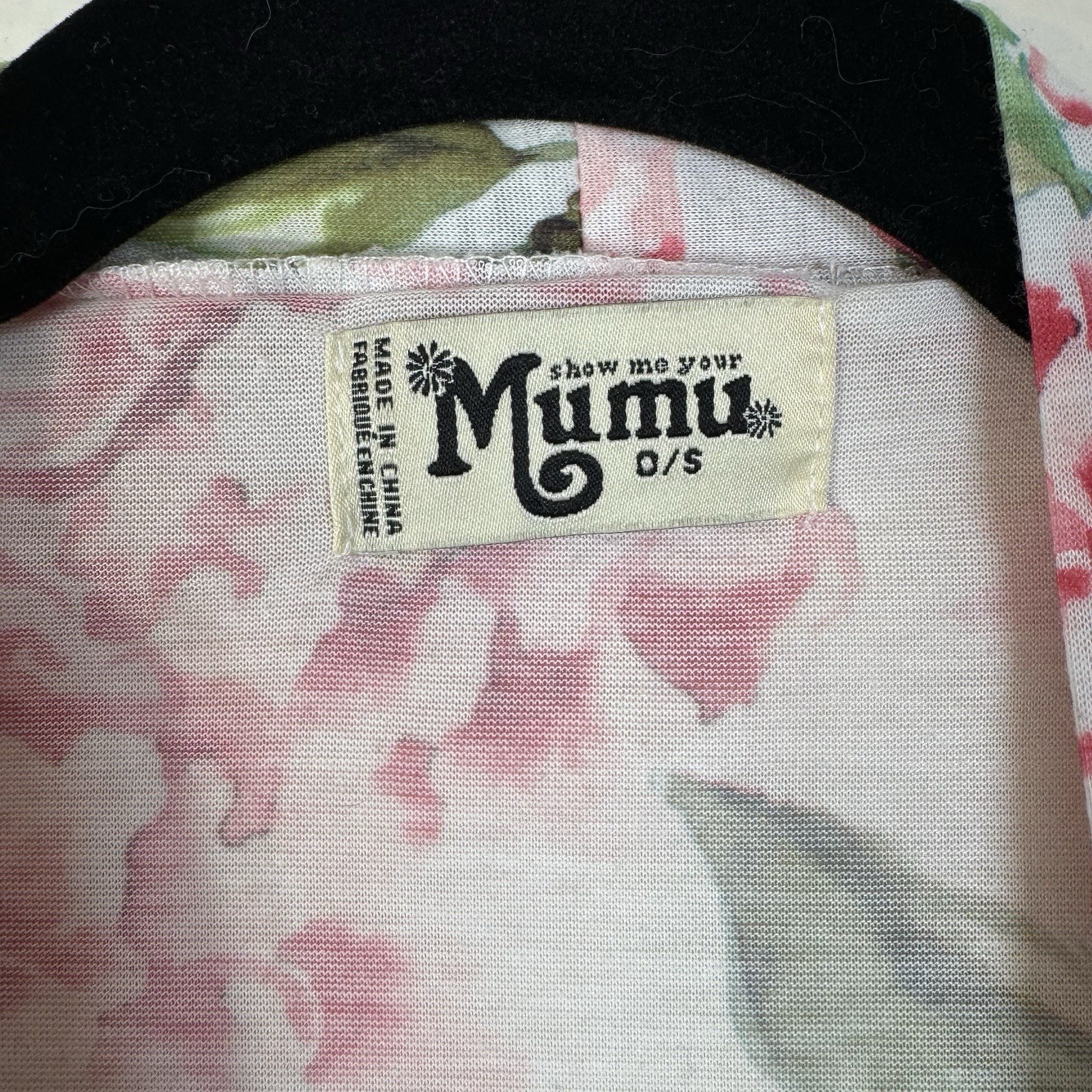 Show Me Your Mumu Cardigan Womens One Size Pink Floral Open Kimono Tunic Robe
