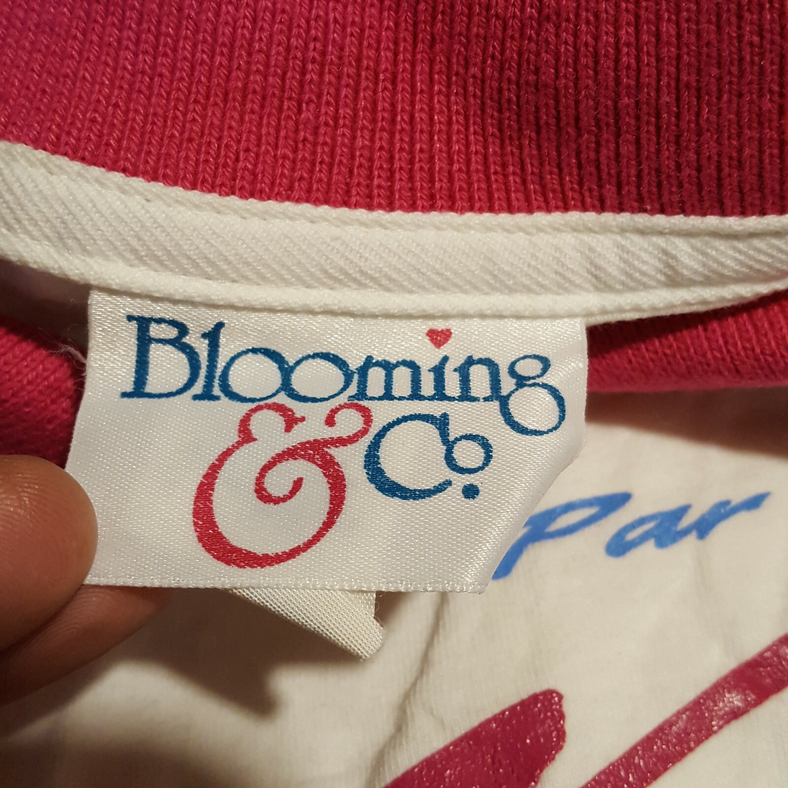 VTG 80s Blooming & Co Golf Women’s 2XL Retro Collared White T Shirt Top Sports