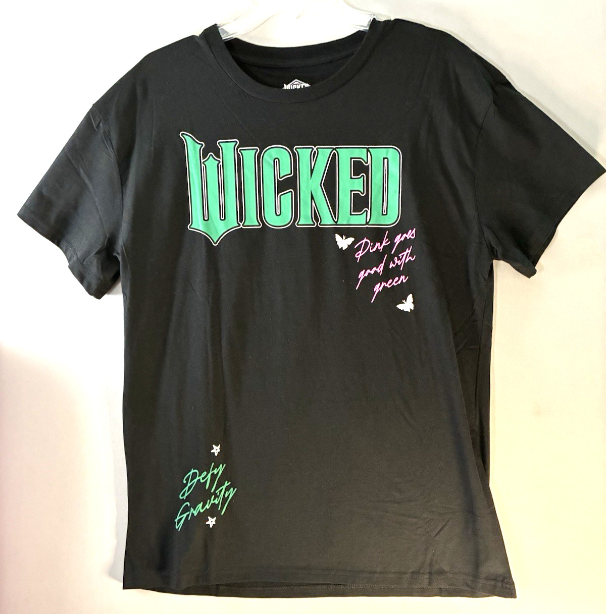 NWOT Universal Studios Licensed 2025 Wicked T-Shirt Black Large
