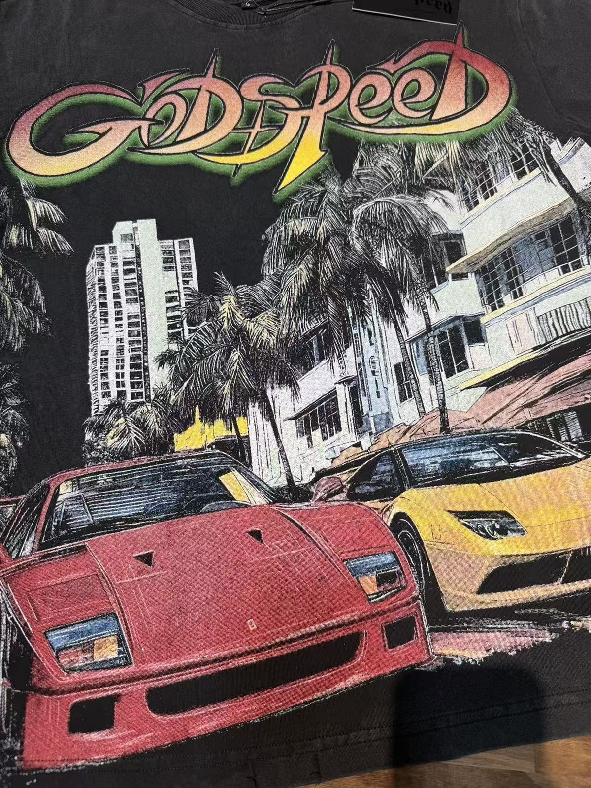 NEW Godspeed Classic sports car print Tee Mens Short Sleeve T-shirt
