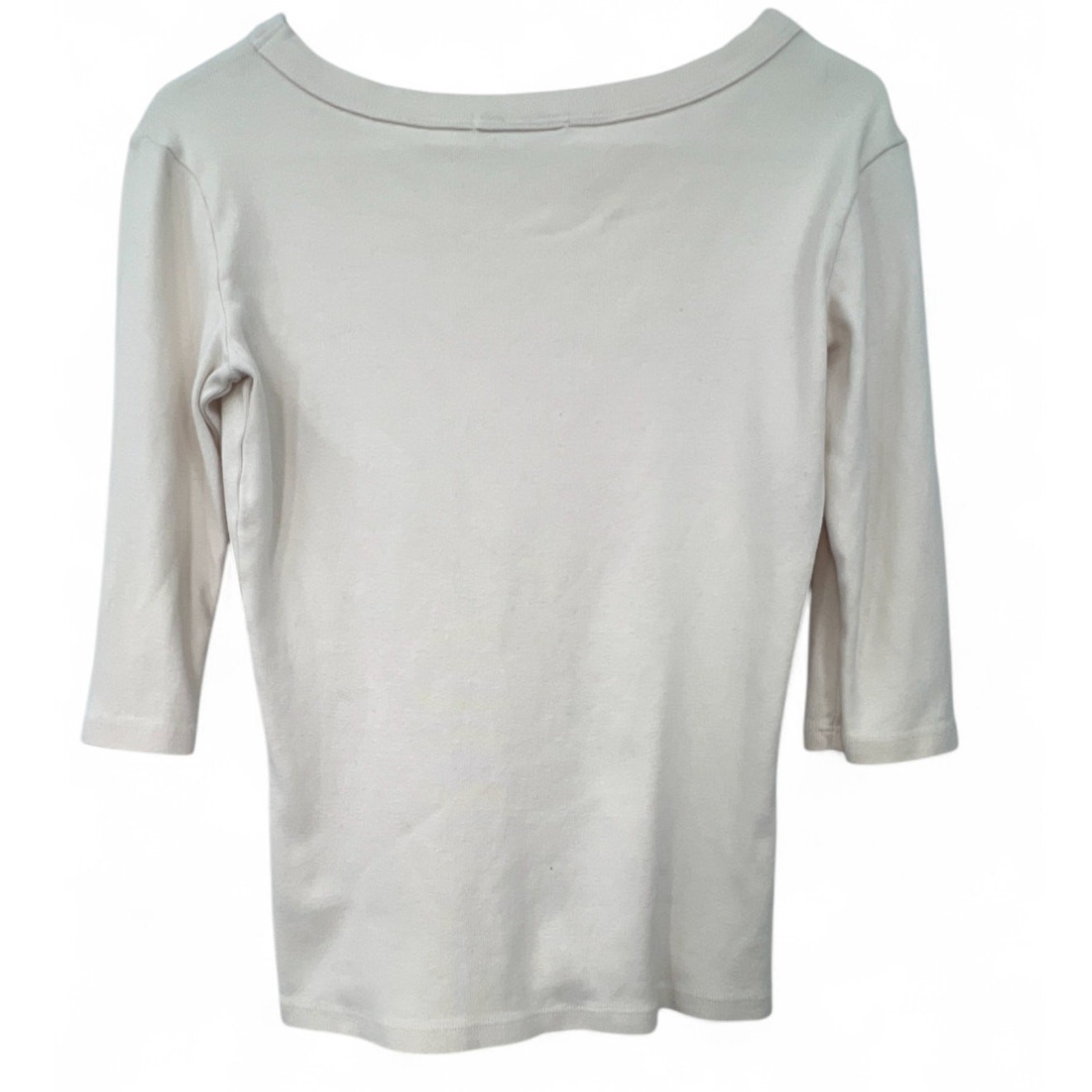 Michael Stars One Size S M L Cream T-shirt Top Tee Blouse Fitted Womens Anthro-