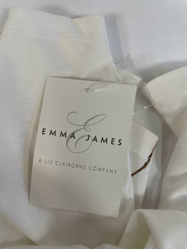 Emma James Oriental Gardens Women’s White Blouse Size S