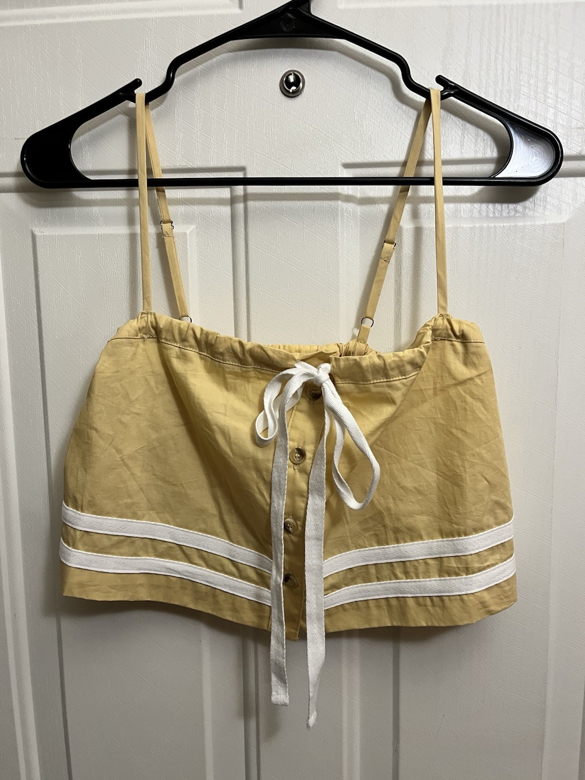 NWT By Together Women’s Crop Top Tank Top Size Small Yellow