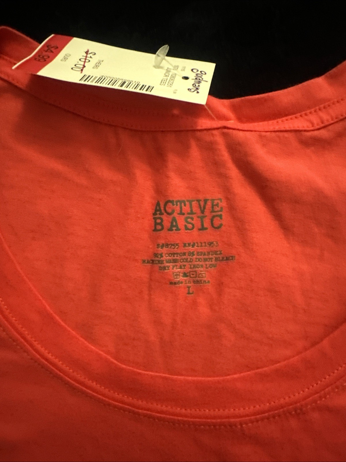 3~ Junior Active Basic Tee Shirts Size L