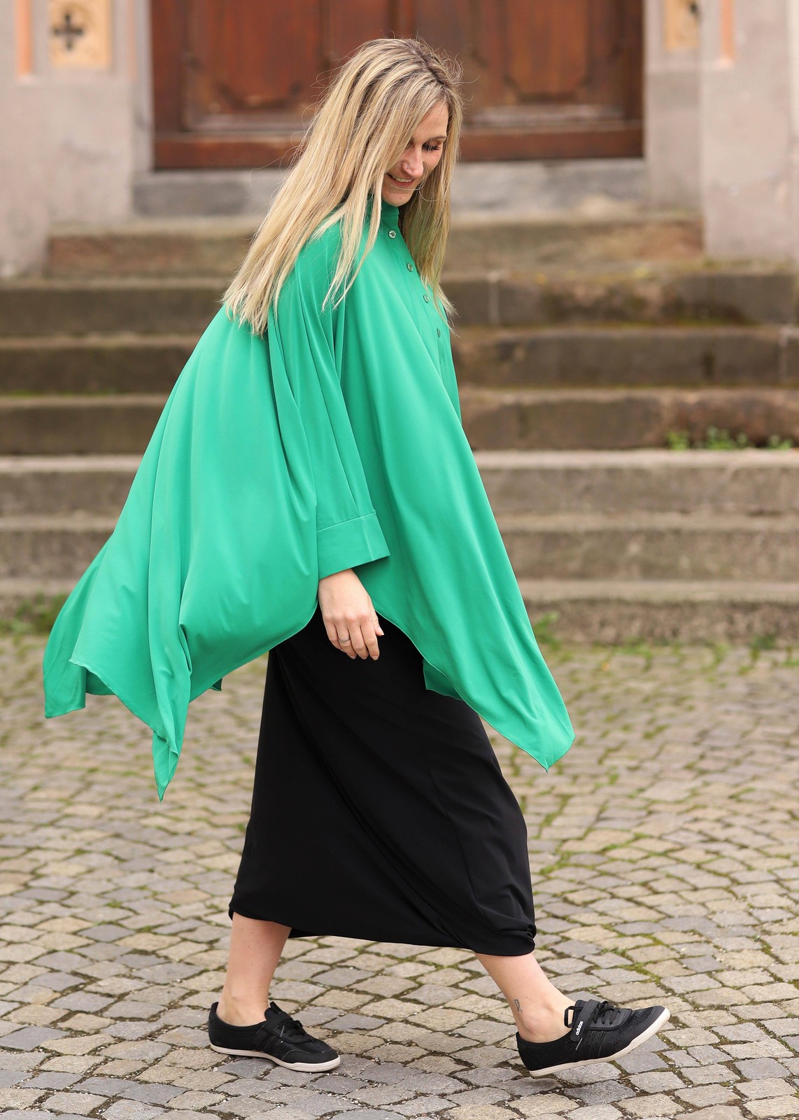 Magna – lagenlook oversized tunic size 44 to 58 – green