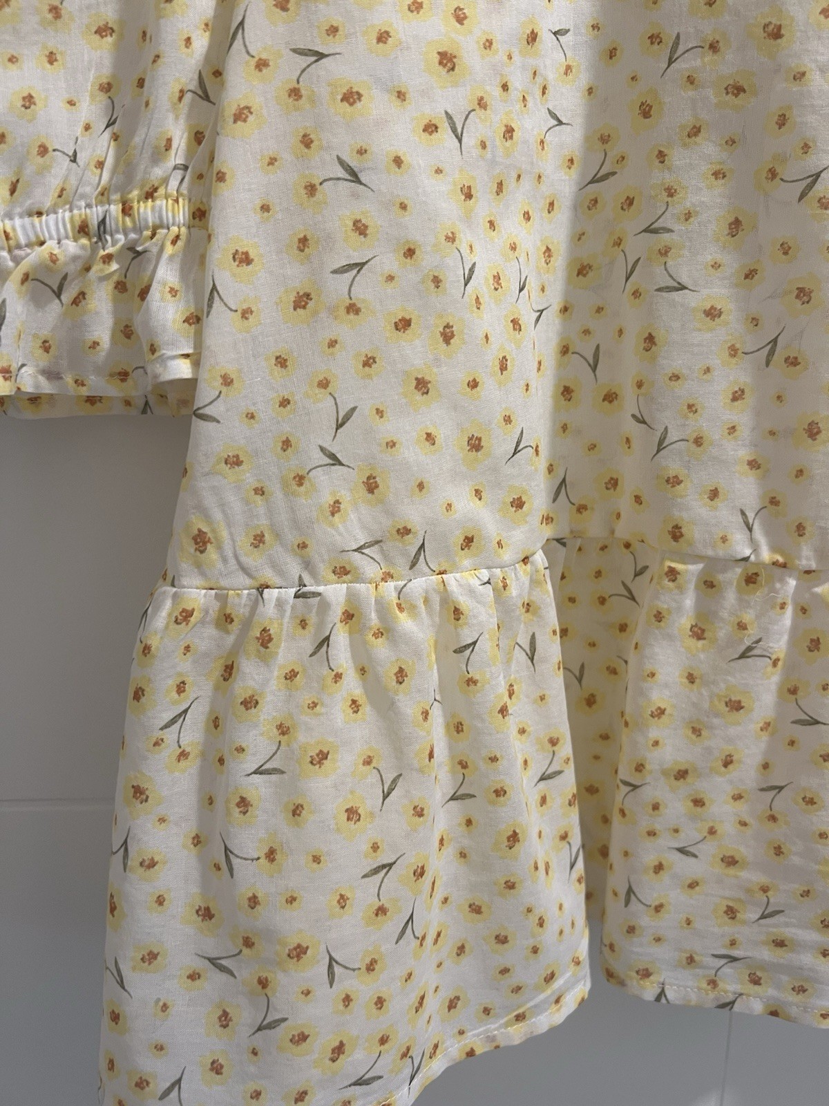 Cottagecore Peter Pan Blouse Ruffle Puff Sleeve Coquette Prairie Milkmaid Ballet