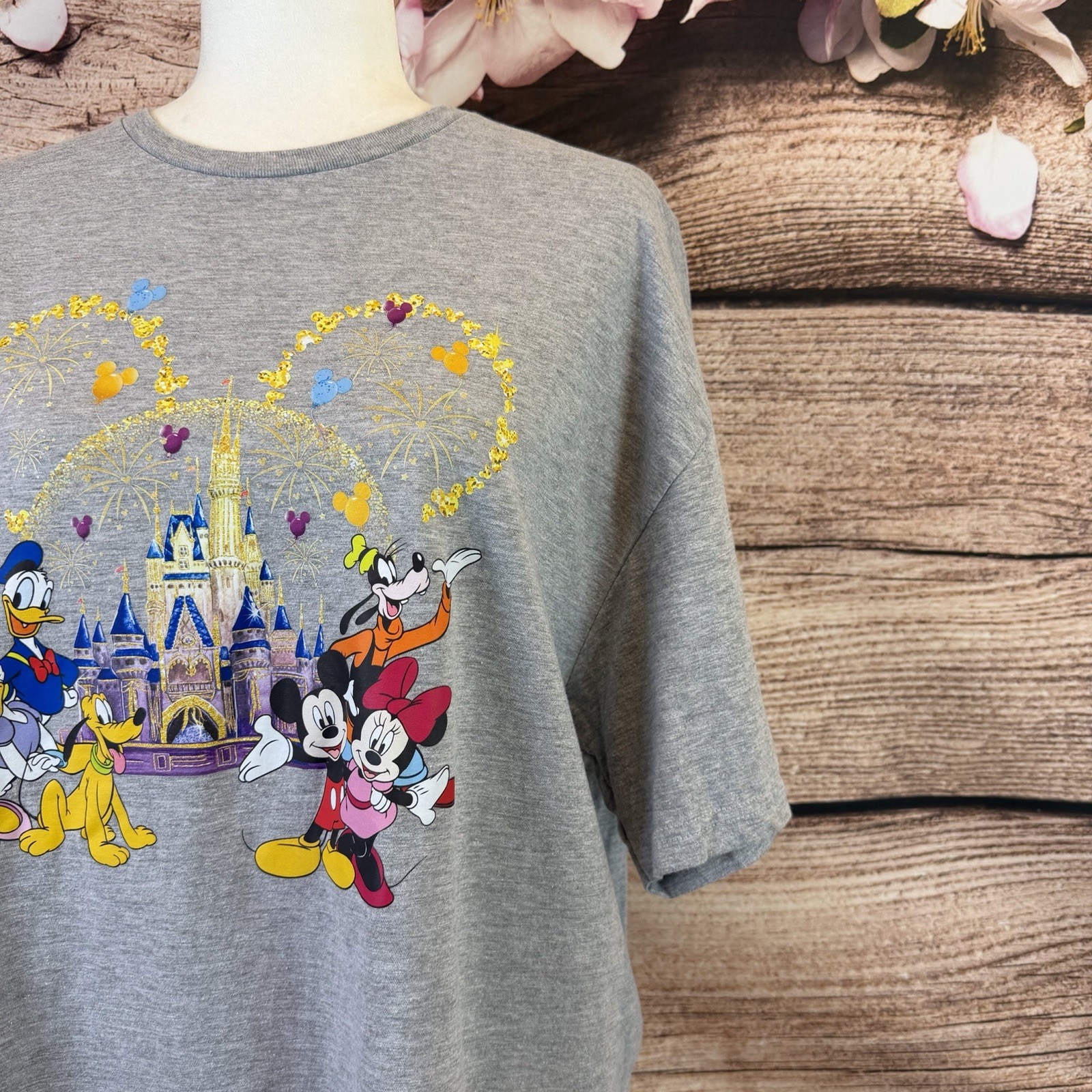 Gildan Softstyle Women’s Disney Mickey Mouse Print Casual Comfy Top 2XL
